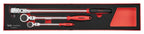 Juego de llaves de carraca de brazo largo con cabezal flexible Teng Tools FOAMX4 3 piezas — TEXRF03