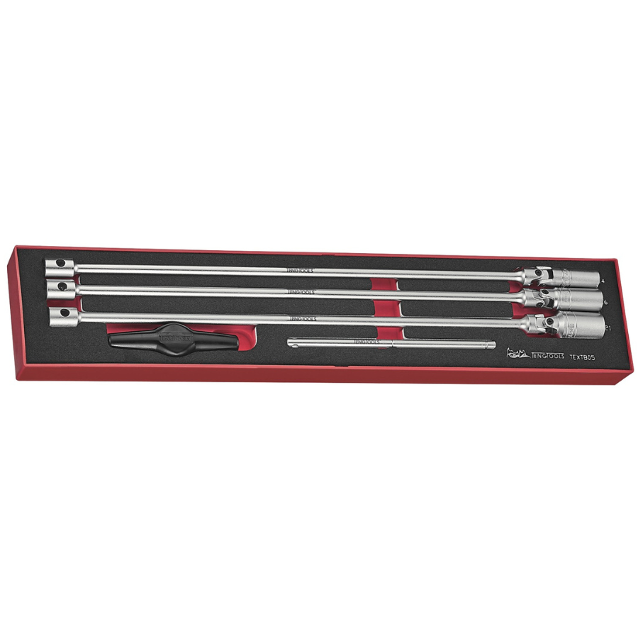 3/8 T-Bar Spark Plug Socket Set FOAMX4 5 Pieces