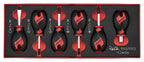 Juego de destornilladores cortos Teng Tools FOAMX2 de 6 piezas — TEZMD06