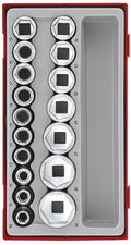 1/2 Socket Set 6 pt TT1 17 Pieces
