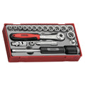 3/8 Socket Set 12 pt TT1 19 Pieces