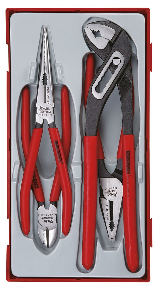 Plier Set Vinyl Grip TT1 4 Pieces