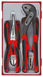 Juego de alicates Teng Tools con mango TPR, 4 piezas — TT440-T