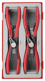 Juego de alicates para anillos de retención Teng Tools PRO de 19-60mm TT1 de 4 piezas — TT474-7E
