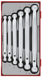 Juego de llaves de doble articulación Teng Tools, 6 piezas — TT6506