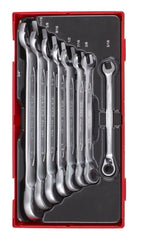 Juego de llaves combinadas de carraca Teng Tools R AF, 8 piezas — TT6508RAF