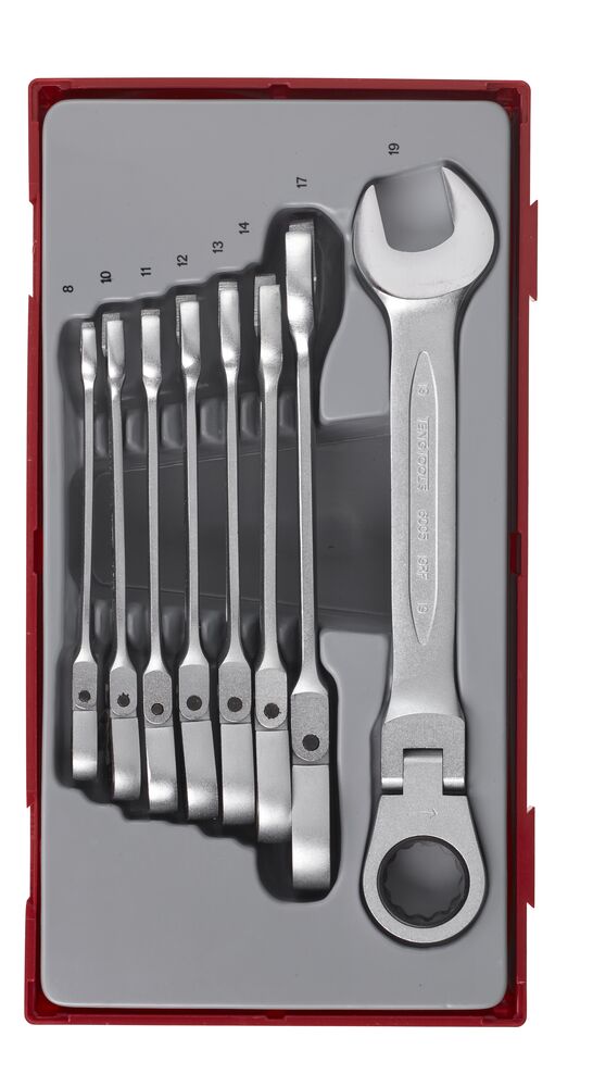 Ratcheting Combination Spanner Set RF TT1 8 Pieces