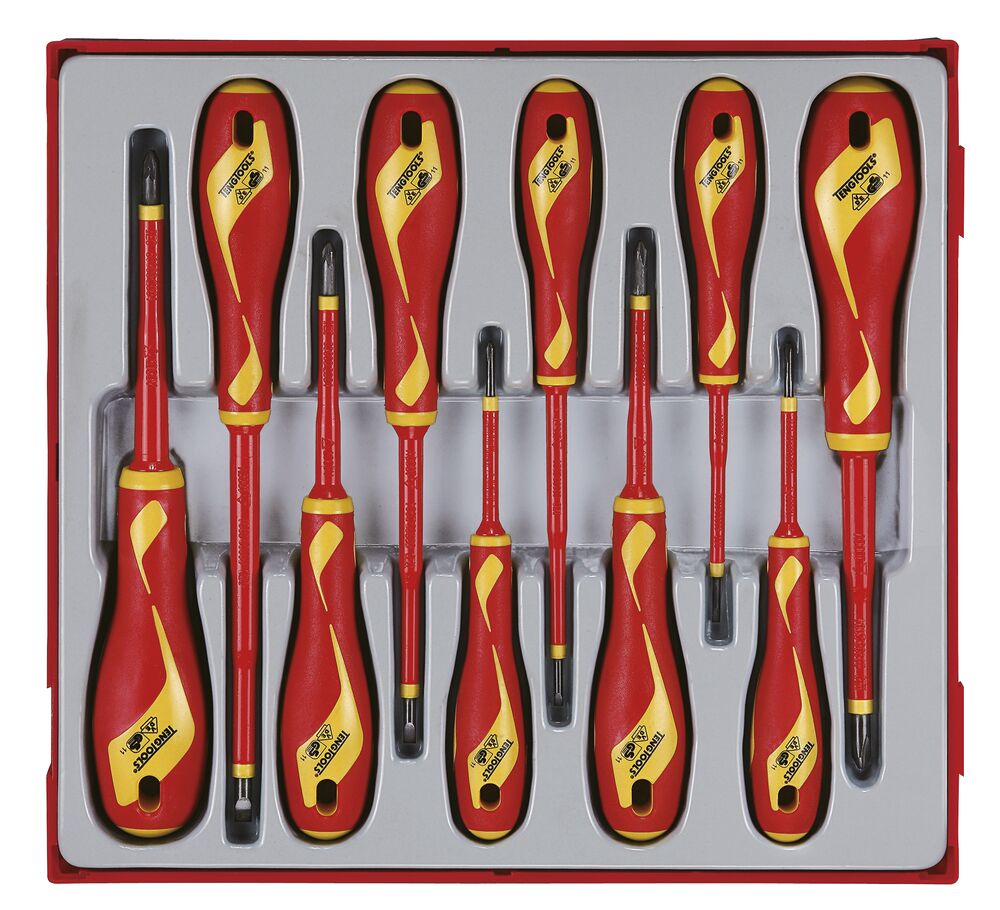 Insulated Screwdriver Set Mixed TT2 10 Pieces