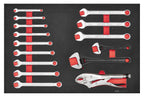 Juego de llaves Teng Tools FOAM4X4 de 15 piezas — TTESP15