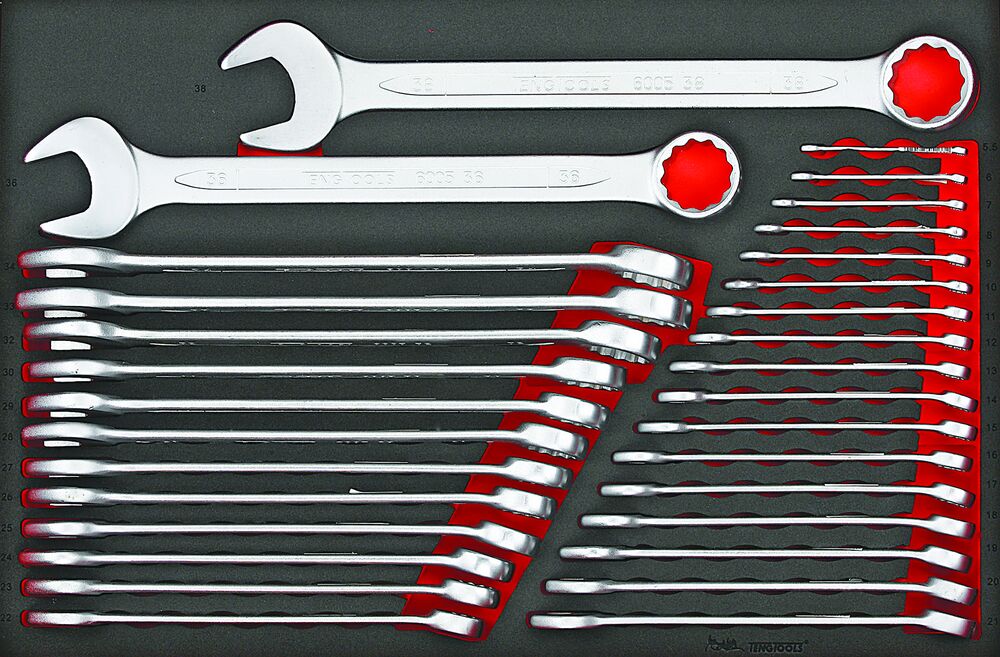 Combination Spanner Set FOAM4X4 31 Pieces