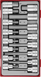 Juego de llaves de vaso hexagonales de 1/2 pulgada Teng Tools TT1, 16 piezas — TTHEX16