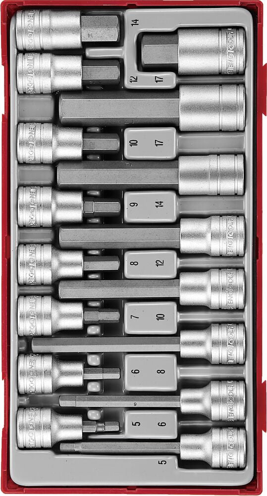 1/2 Drive Hex Bit Socket Set TT1 16 Pieces