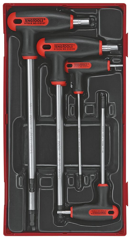 T-Handle Ball Point Hex Key Set AF TT1 7 Pieces