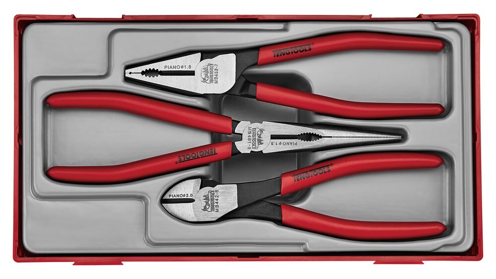 Vinyl Grip Plier Set TT1 3 Pieces