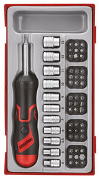 Juego de destornilladores de puntas con carraca angular Teng Tools TT1 de 64 piezas — TTMDRT64