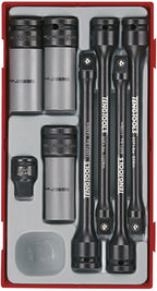 Teng Tools Juego de 8 varillas de torsión y tuercas de rueda de 1/2" — TTTS08