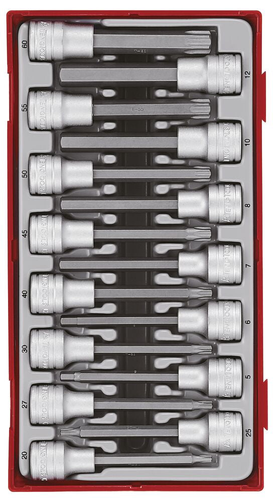 1/2 Drive Long Hex & TX Bit Socket Set TT1 15 Pieces