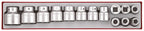 Juego de vasos de 6 puntas Teng Tools de 3/4" TTX4 14 piezas — TTX3414