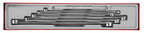 Juego de llaves de doble estrella largas Teng Tools TTX4 de 6 piezas — TTXFLS06