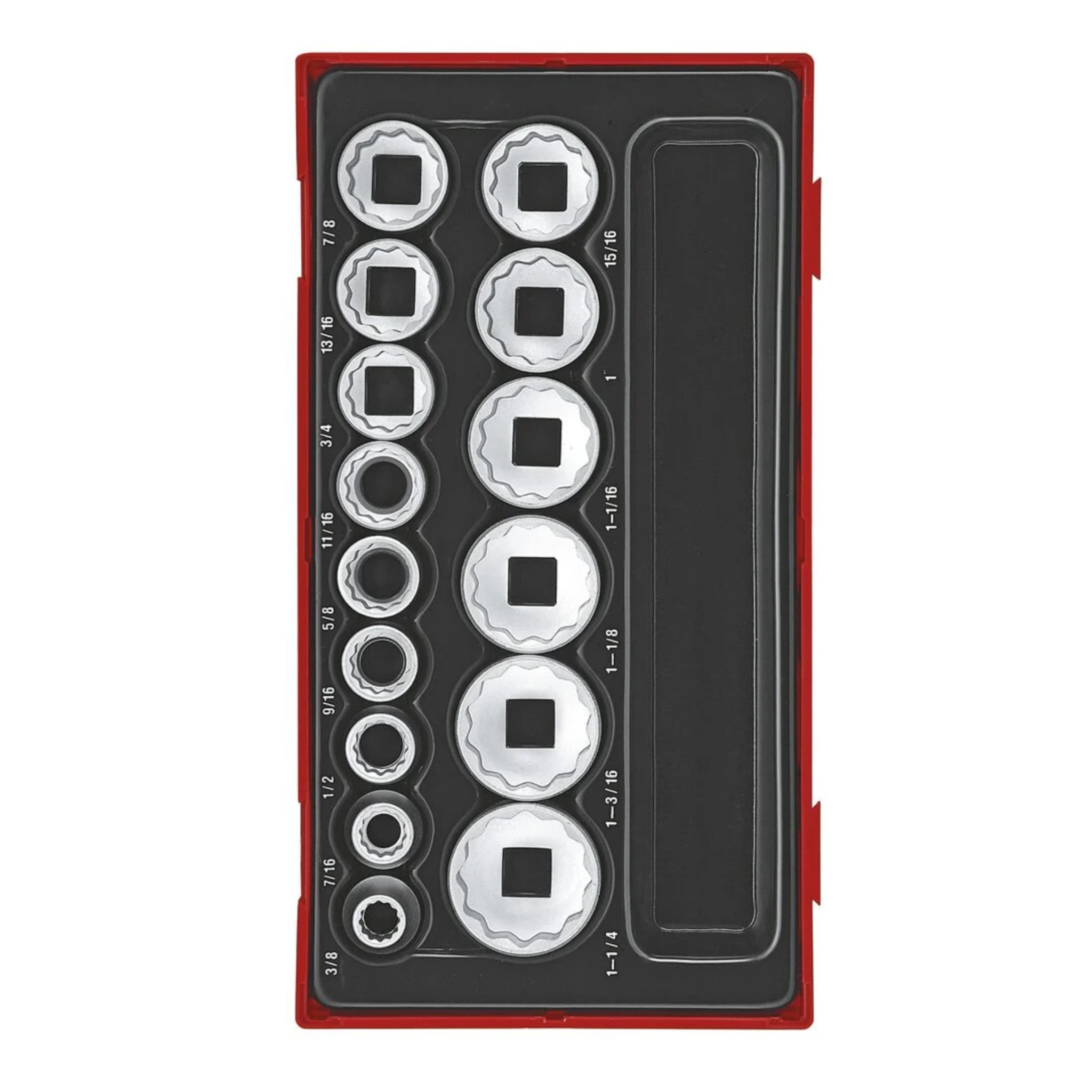 1/2 Socket Set 12 pt AF TT1 15 Pieces