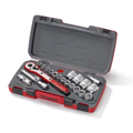 MECCA PRO 1/2" Drive Socket Set 6-Point 21 Pieces