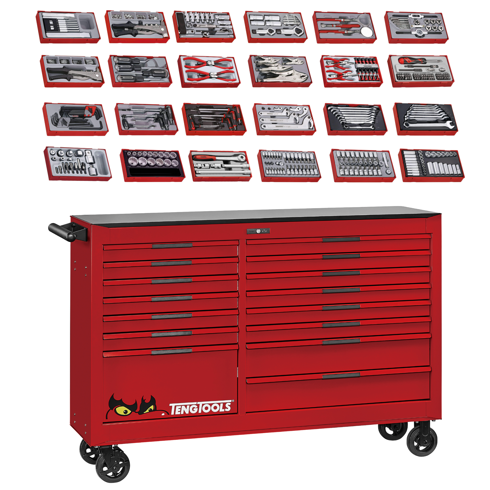 Teng Tools 665 Piece PRO35 64 Inch Wide SAE Juggernaut Tool Kit
