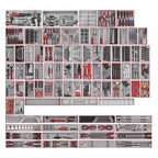 Teng Tools 1286 Piece Tool Set in 82 TT Tool Control Trays, No Chest or Cabinet