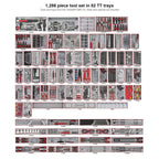 Teng Tools 1286 Piece Tool Set in 82 TT Tool Control Trays, No Chest or Cabinet