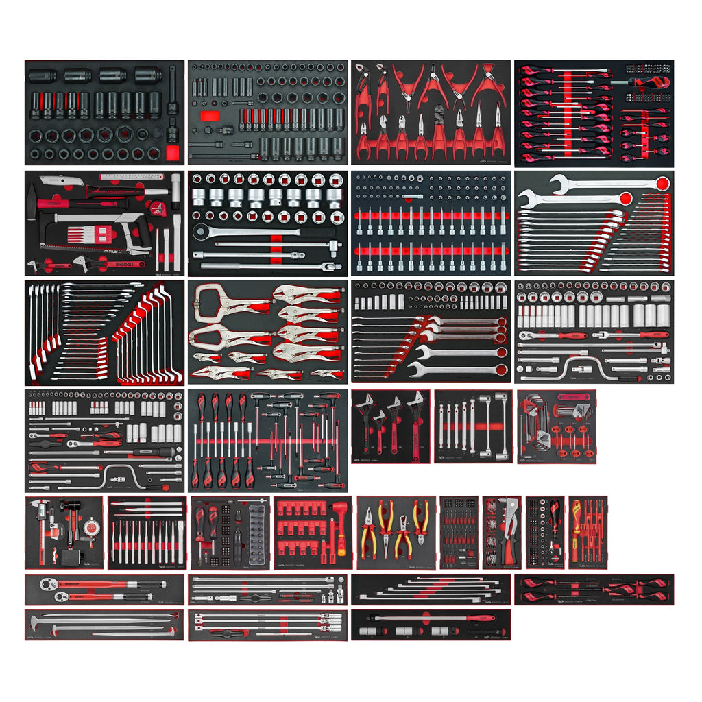 Teng Tools 1133 Piece Tool Set in 33 EVA Foam Inserts, No Chest or Cabinet
