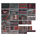 Teng Tools 1133 Piece Tool Set in 33 EVA Foam Inserts, No Chest or Cabinet