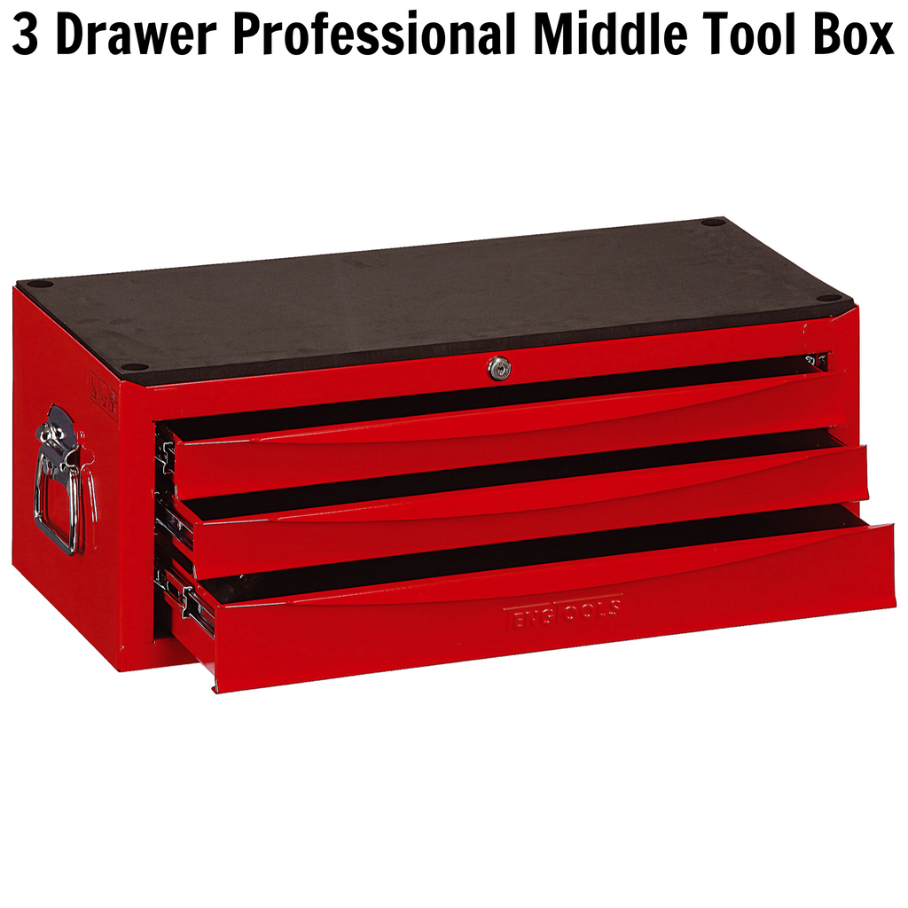 26" Classic Tool Chest 3 Drawers Red US