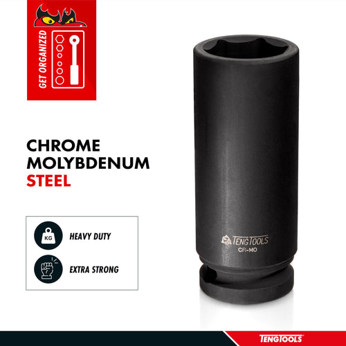 1/2" Drive Deep Impact Socket DIN AF 3/8"