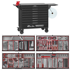 37" PRO35™ Roller Cabinet Tool Kit 1008 Pieces Black — complete kit contents