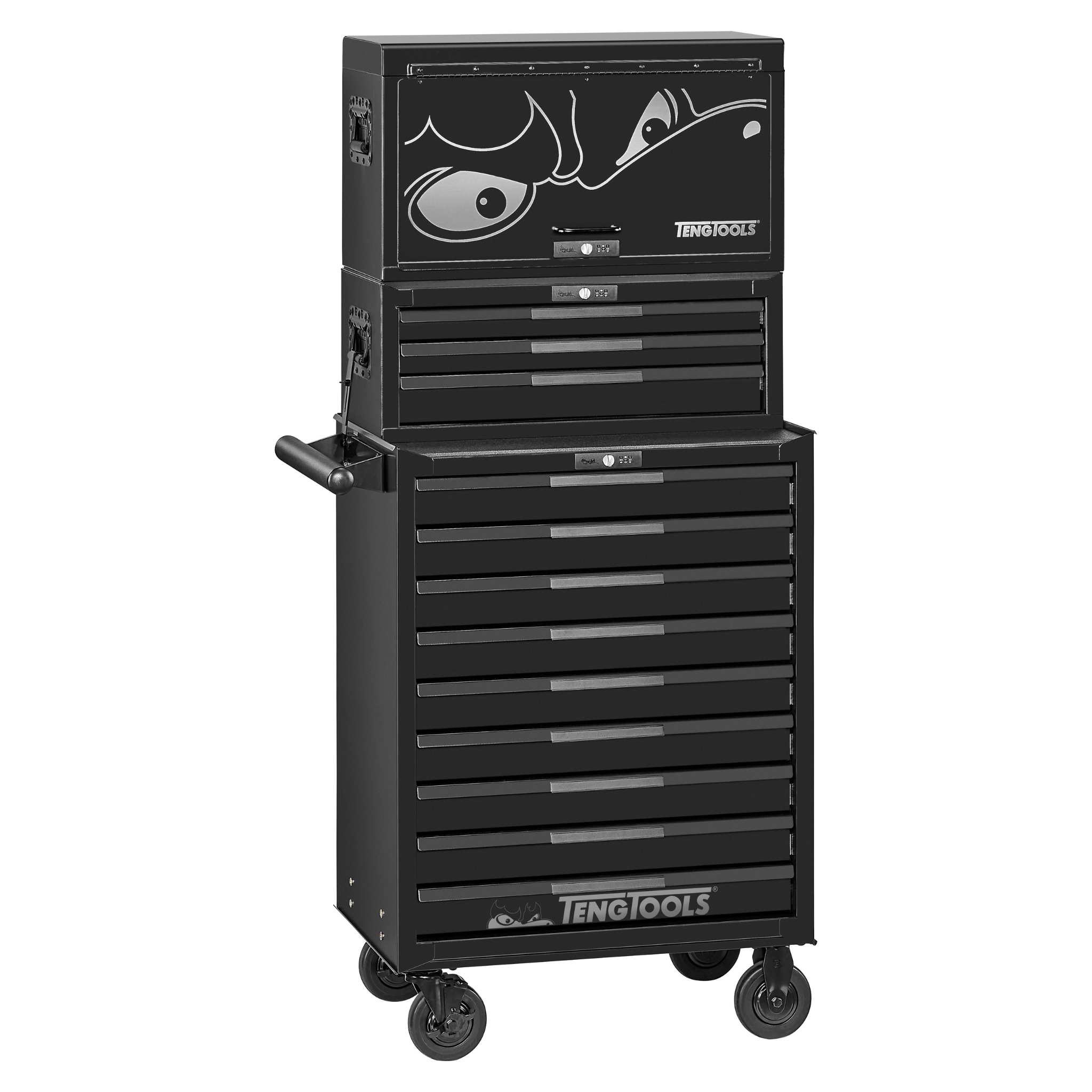 26 PRO35™ Stack Tool Storage 16 Drawers Black