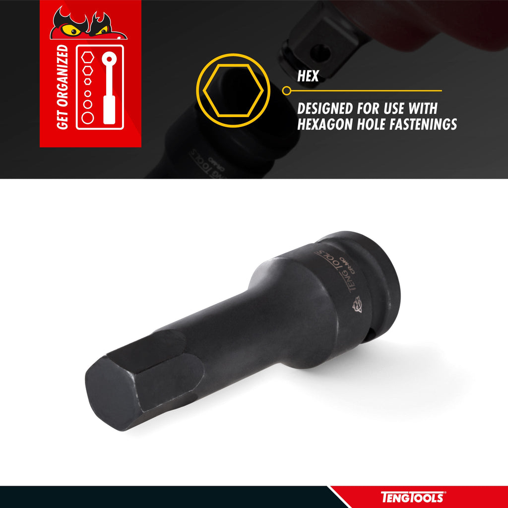 1/2" Hex Impact Socket SAE 3/16