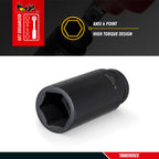 1/2" Drive Deep Impact Socket ANSI Metric