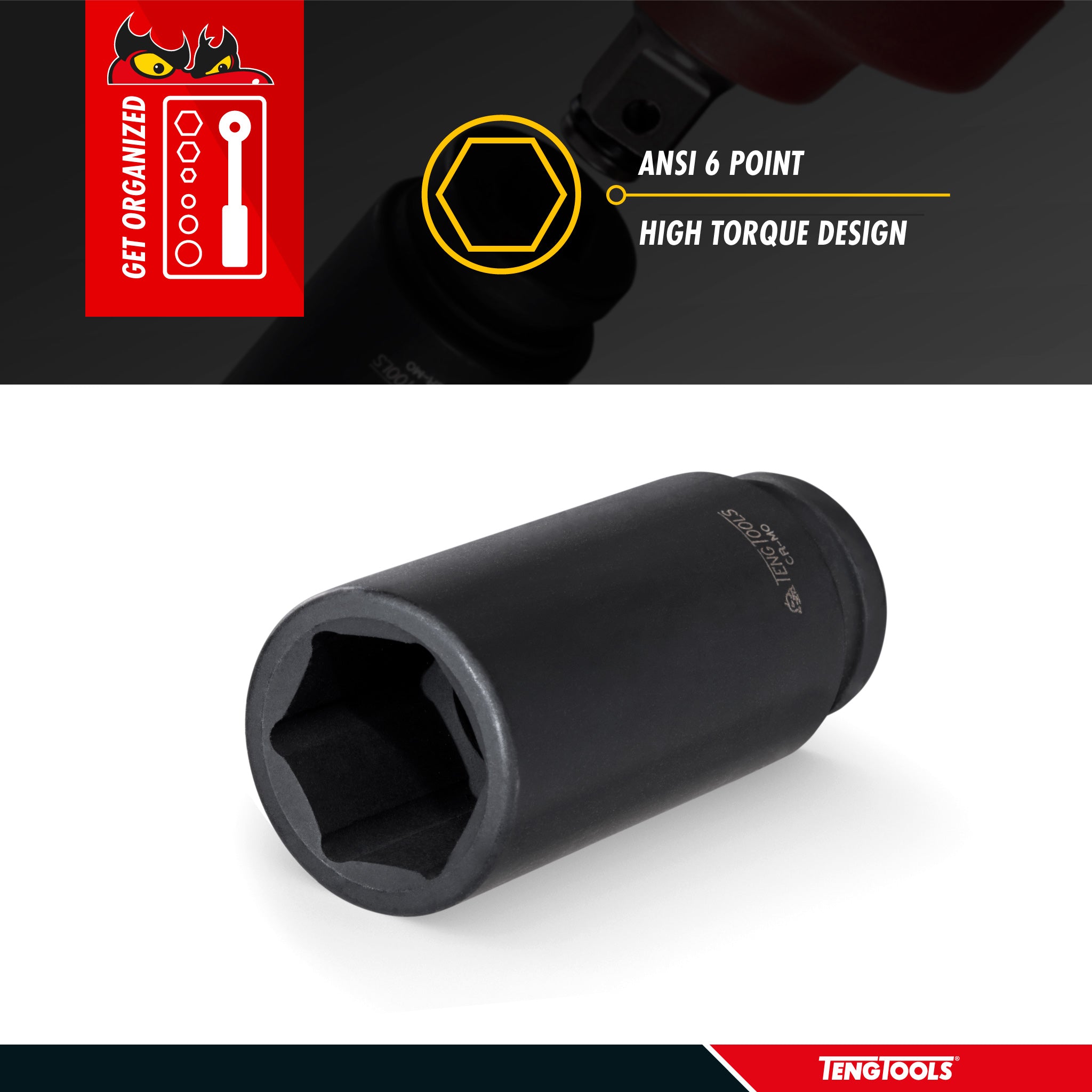 1/2" Drive Deep Impact Socket ANSI Metric