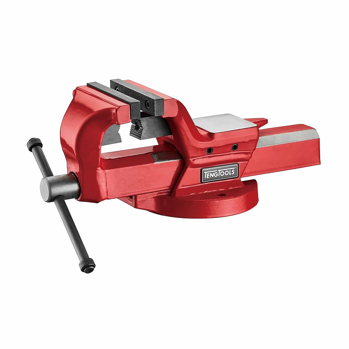 Teng Tools TCAV4 4 Inch Heavy Duty Forged Steel Workbench Vise on a white background