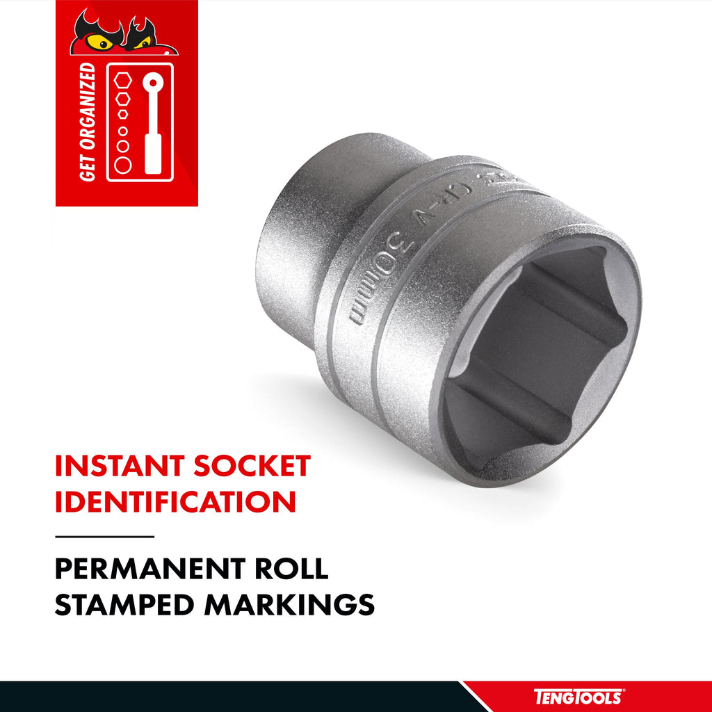 1/2" Drive 6-Point Metric Socket 10mm