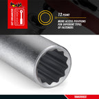 1/2" Drive Deep 12 Point Socket