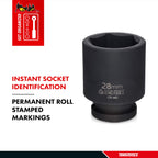 1/4" Drive Impact Socket ANSI Metric