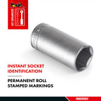 1/2" Drive Deep 6 Point Socket