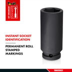 1/2" Drive Deep Impact Socket ANSI Metric