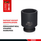 1/2" Drive Regular Impact Socket 8mm