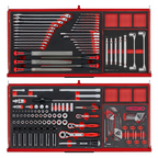 37" PRO35™ Roller Cabinet Foam Tool Kit, 637 Pieces, Red
