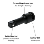 1/2 Impact Extension Bar DIN (F) ANSI (M) 75mm