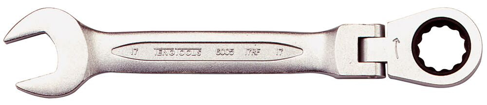 Flexible Head Ratcheting Combination Spanner, Metric