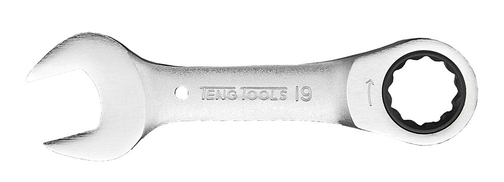 Stubby Flip Reverse Ratcheting Combination Spanner, Metric