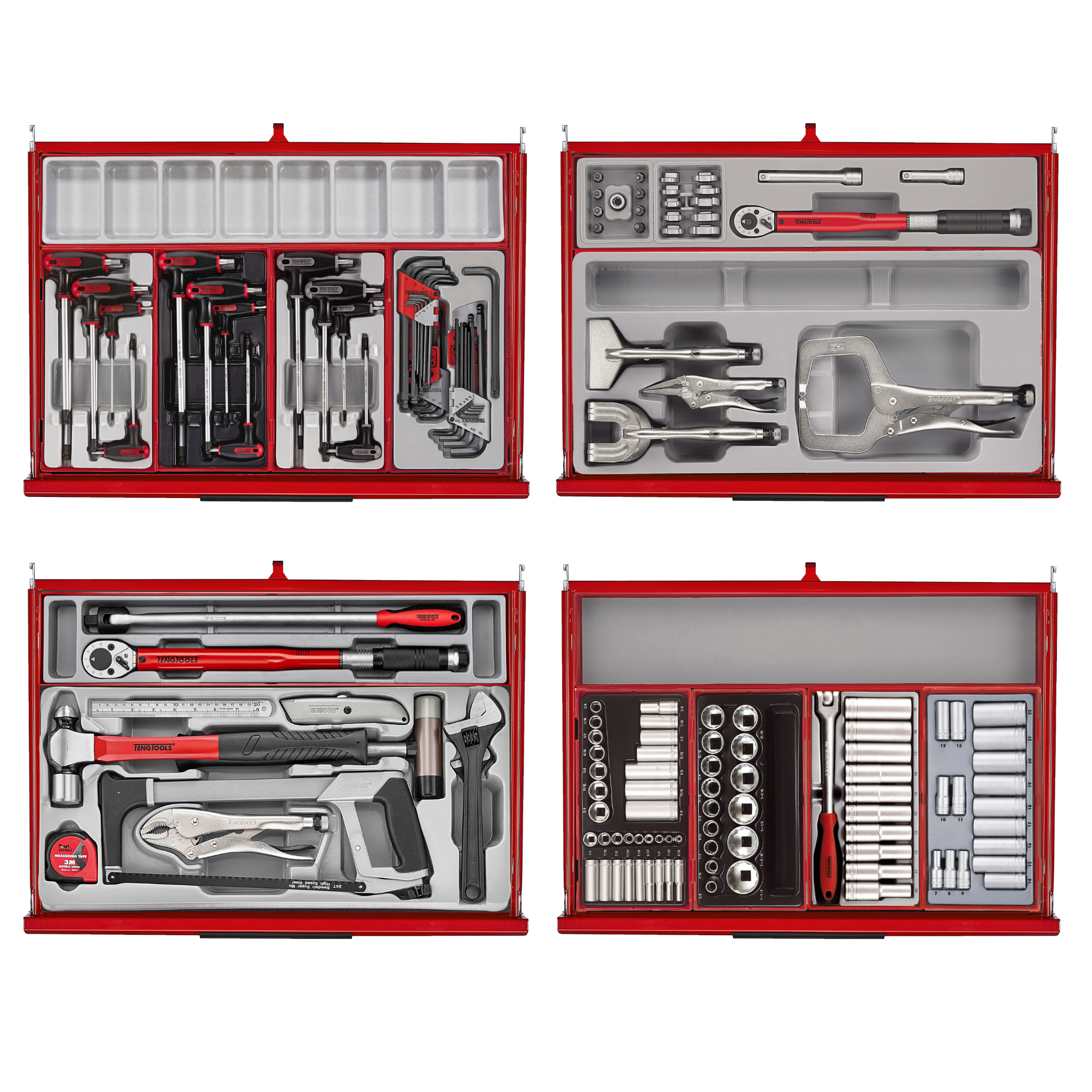 Mobile Tool Kit 1295 Pieces Red