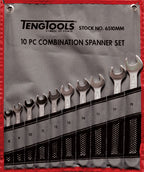 Combination Spanner Set 8-19 mm Tool Roll 10 Pieces